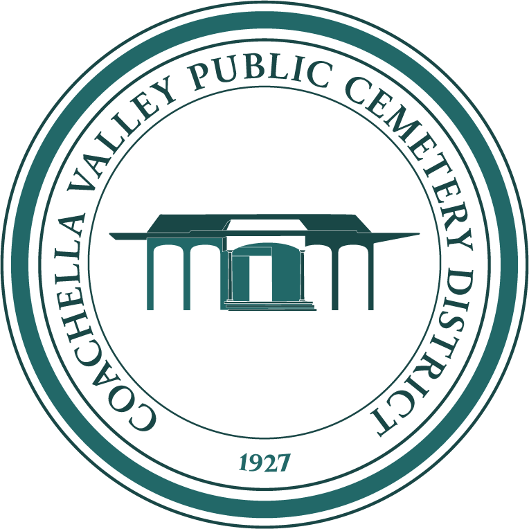 Coachella Valley Public Cemetery District Emblem. 1927